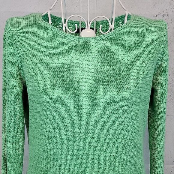 Rachel Zoe green multi knit sweater Women's Size S - Picture 2 of 12